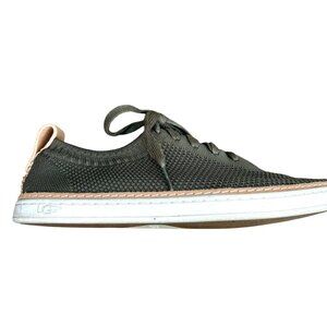 Ugg Sidney Olive Green Sneakers Mesh Lace Up Low top Trainers Size 9